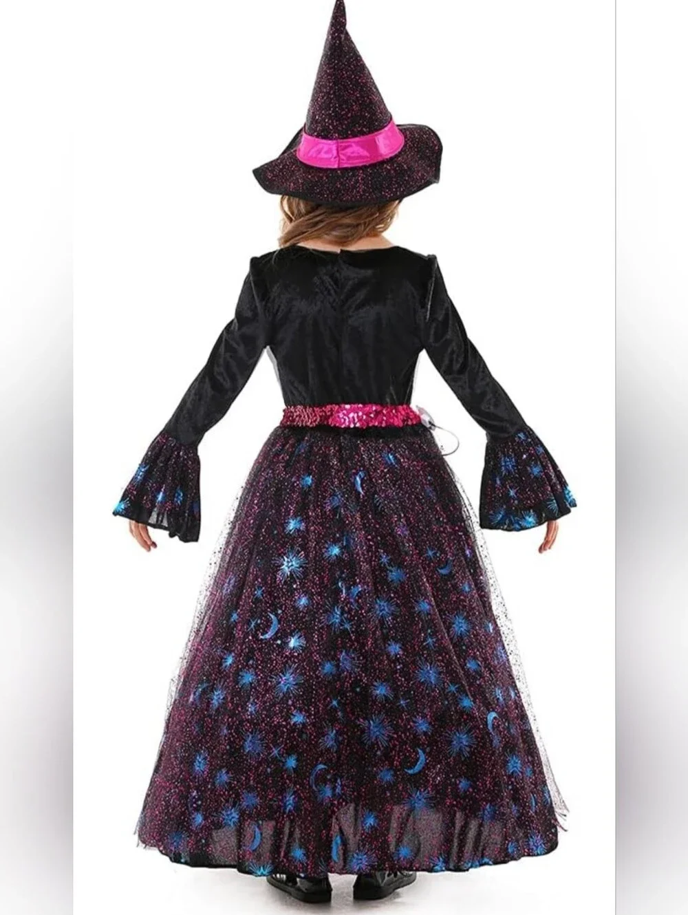 Girls Light Up Deluxe Moonlight Witch Costume (S(4-6)